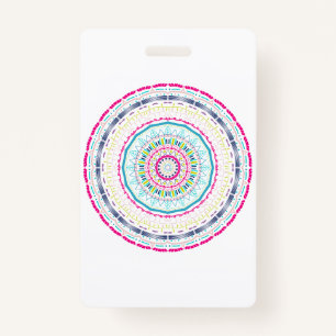 buntes Mandala Ausweis