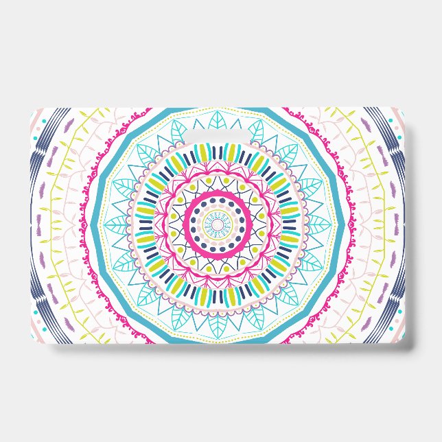 buntes Mandala Ausweis (Vorderseite)