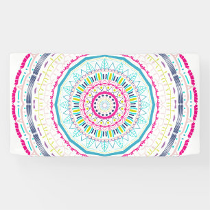 buntes Mandala Banner