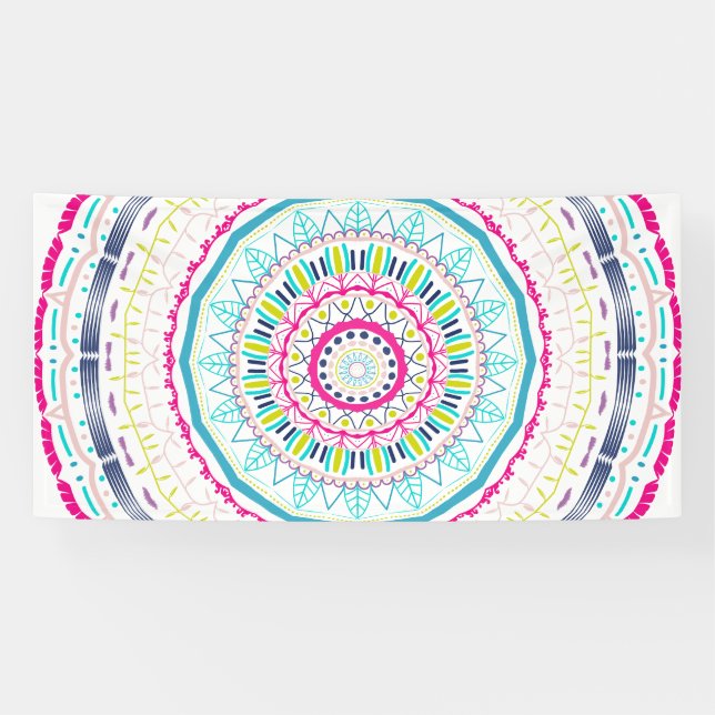 buntes Mandala Banner (Horizontal)