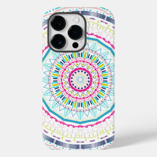 buntes Mandala Case-Mate iPhone 14 Pro Hülle