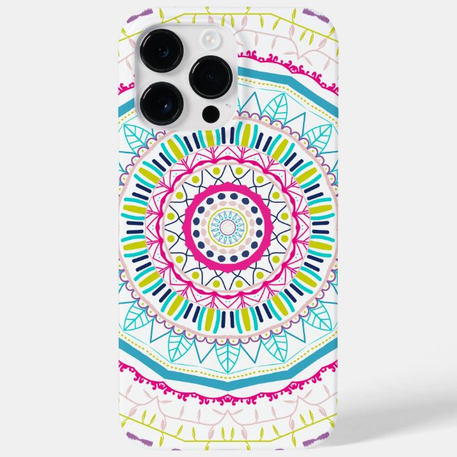 buntes Mandala Case-Mate iPhone 14 Pro Max Hülle (Rückseite)