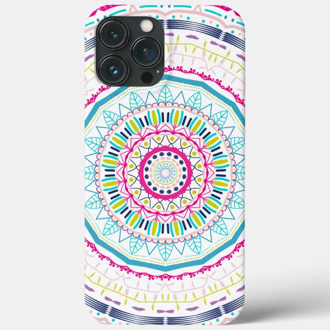 buntes Mandala Case-Mate iPhone Hülle (Rückseite)