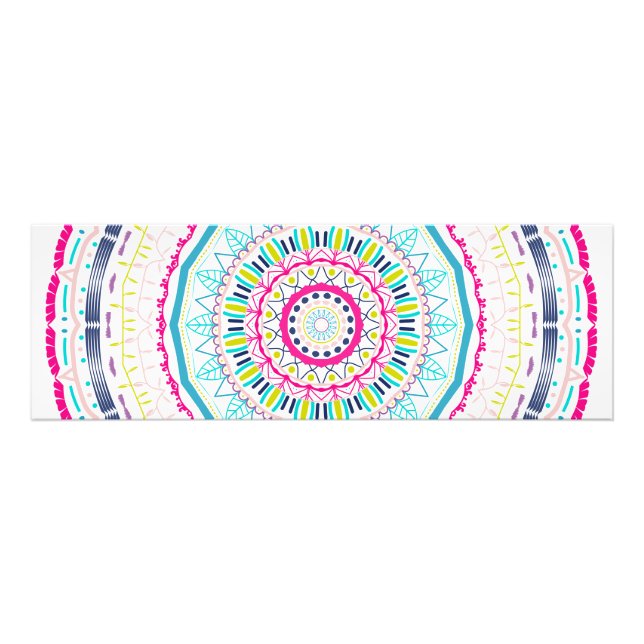 buntes Mandala Fotodruck (Vorne)