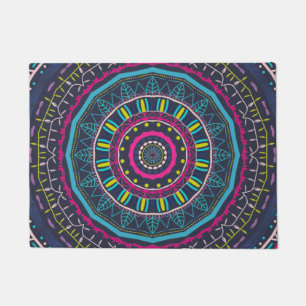 buntes Mandala Fußmatte