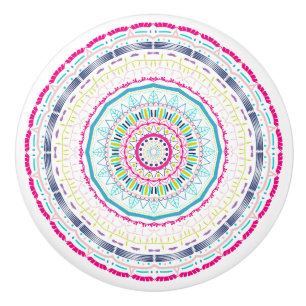 buntes Mandala Keramikknauf