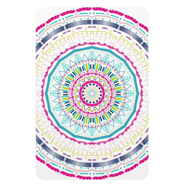 buntes Mandala Magnet (Vertikal)
