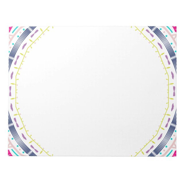 buntes Mandala Notizblock (Vorderseite)