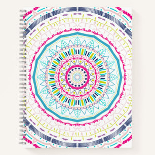 buntes Mandala Notizbuch