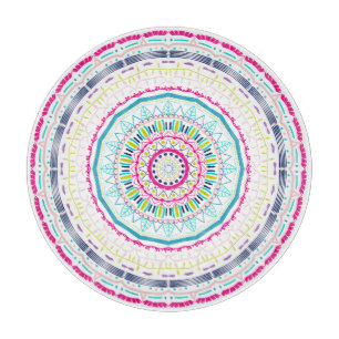 buntes Mandala Schneidebrett