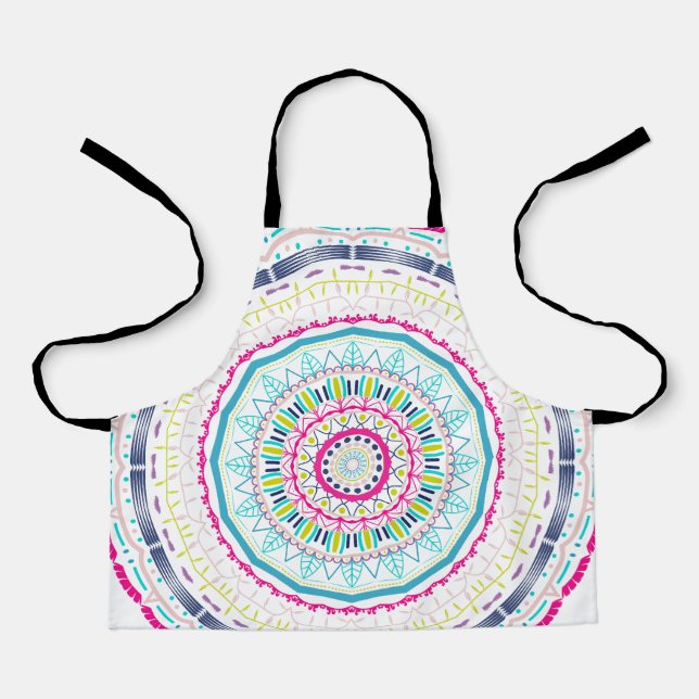 buntes Mandala Schürze (Vorderseite)