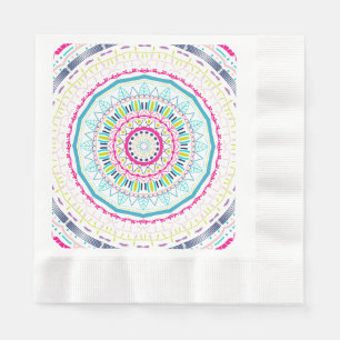 buntes Mandala Serviette