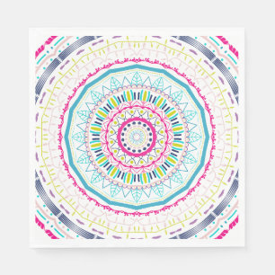 buntes Mandala Serviette