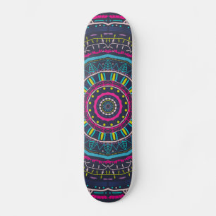 buntes Mandala Skateboard