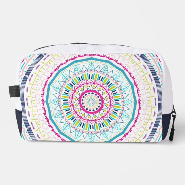 buntes Mandala Waschbeutel (Vorderseite)
