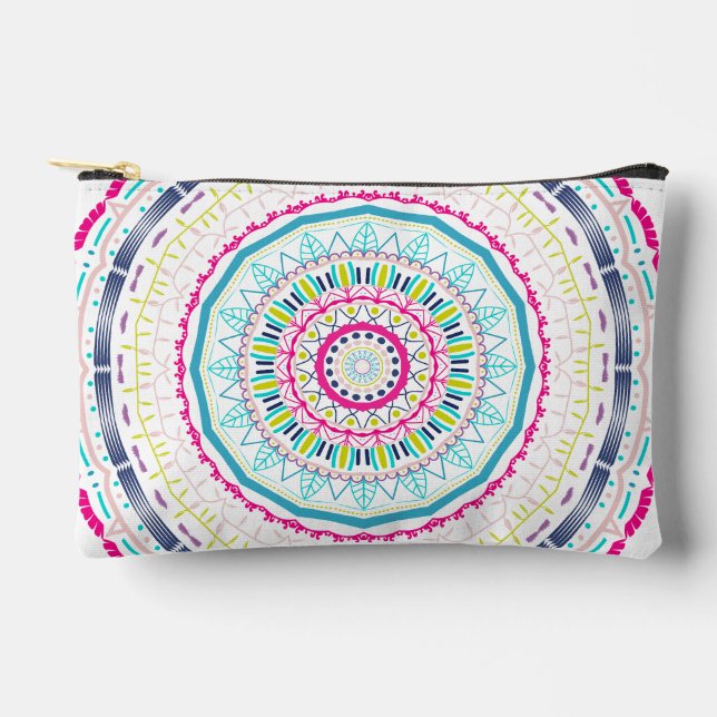 buntes Mandala Zubehörtasche (Vorderseite)