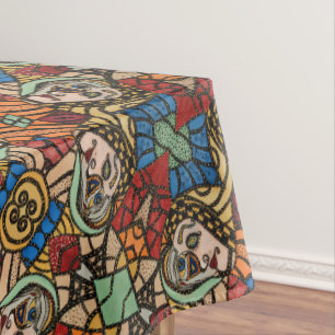 Buntes modernes abstraktes Muster Tischdecke