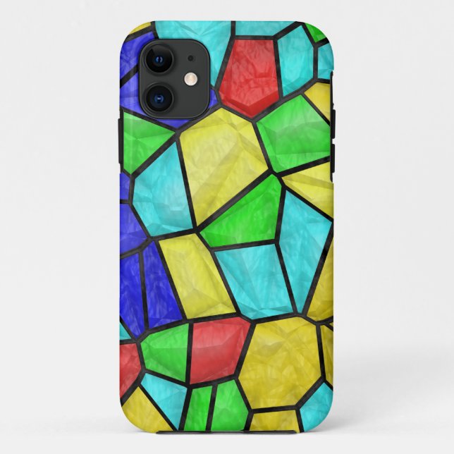 Buntes Mosaik-Buntglas Case-Mate iPhone Hülle (Rückseite)