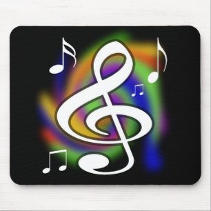 Buntes musikalisches Mousepad