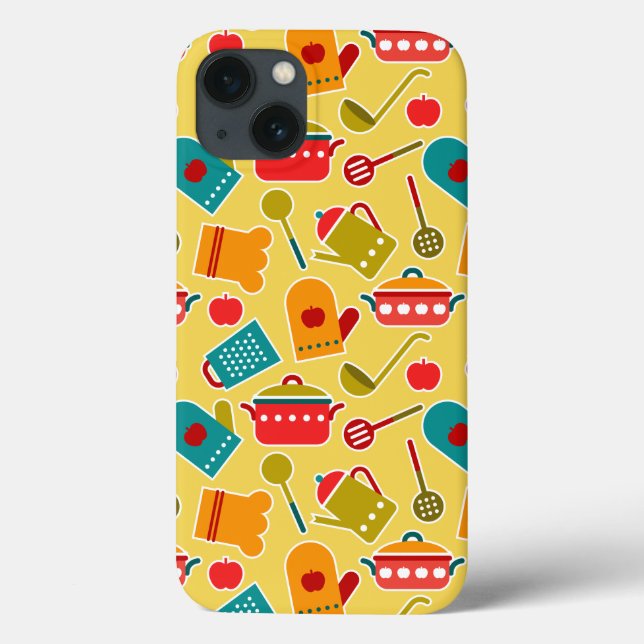 Buntes Muster der Küchengeräte Case-Mate iPhone Hülle (Rückseite)