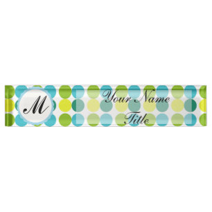 Buntes Namensplakette