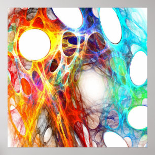 Buntes Netz - Plakat