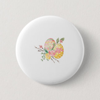 Buntes Osterei-Knopf Button