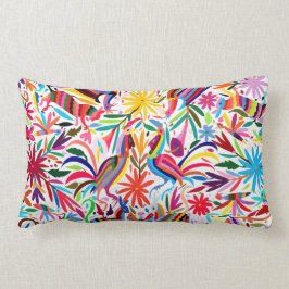 Buntes Otomi lumbales Kissen, mexikanische Lendenkissen