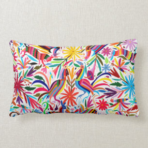 Buntes Otomi lumbales Kissen, mexikanische Lendenkissen