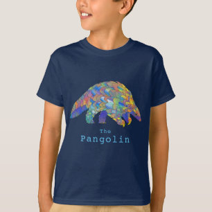 Buntes Pangolin bedrohte Tier Aktivismus Kunst T-Shirt