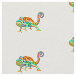 Buntes Panther-Chamäleon-Baumwollgewebe Stoff