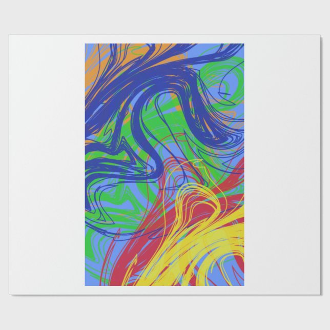 Buntes Papier Geschenkpapier (Flach)