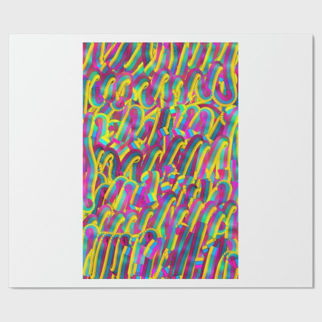 Buntes Papier Geschenkpapier (Flach)