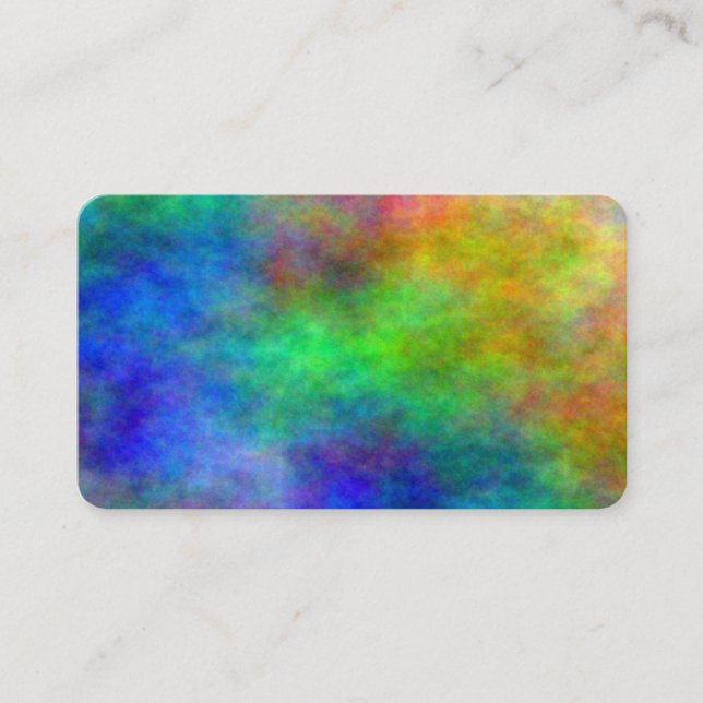 Buntes PapierReiki Chakra bewölkt Visitenkarten Visitenkarte (Vorderseite)