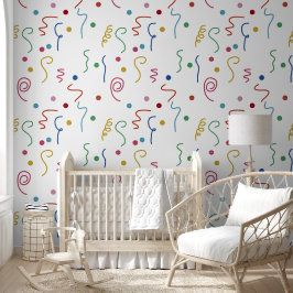 Buntes Party-Konfetti-Muster Tapete