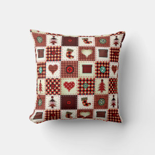 buntes Patchwork Kissen