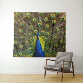 Buntes Pfau Wandteppich