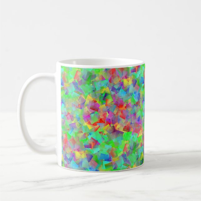Buntes Phantasiemuster Kaffeetasse (Links)