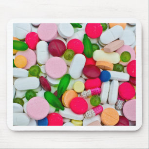 Buntes Pillengewohnheitsprodukt Mousepad