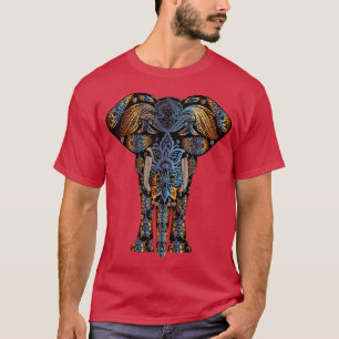 buntes psychedelisches T-Shirt des mehndi
