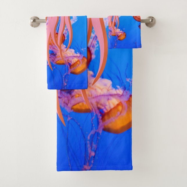 buntes Quallen-Tentakel Badhandtuch Set (Insitu)