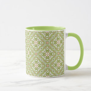 Buntes Retro-Muster Hintergrund 2 Tasse