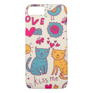 Buntes romantisches Muster Case-Mate iPhone Hülle