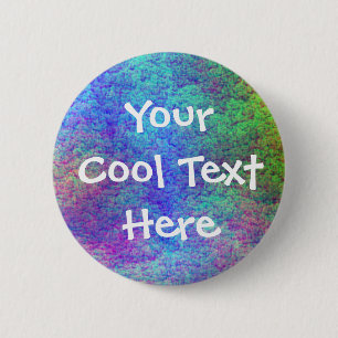 "Buntes Schablone des Meeresboden-III" Button