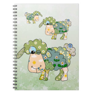 Buntes Schaf Notizblock