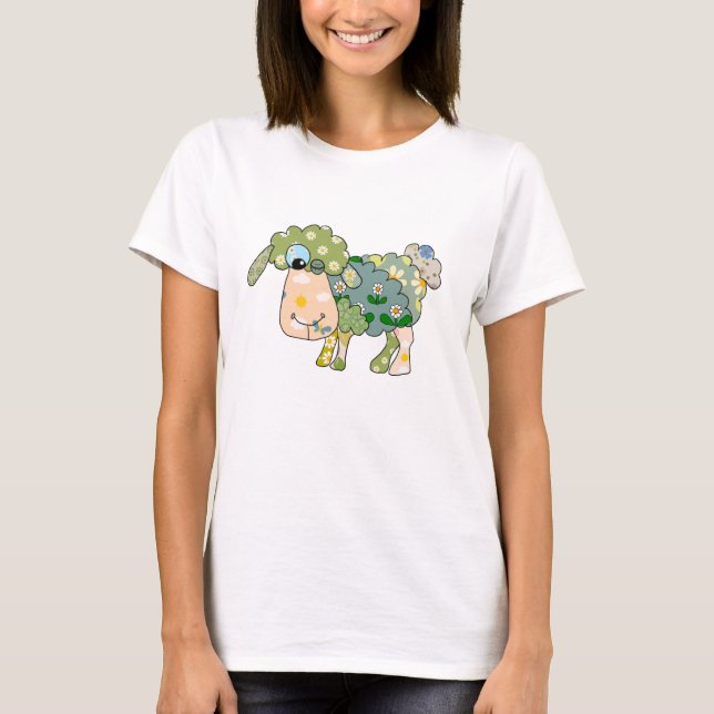 Buntes Schaf T-Shirt (Vorderseite)