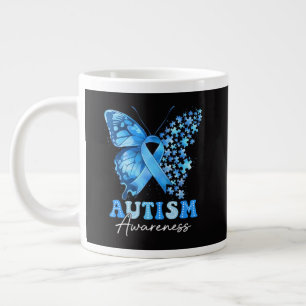 Buntes Schmetterling-Rätsel Jumbo-Tasse