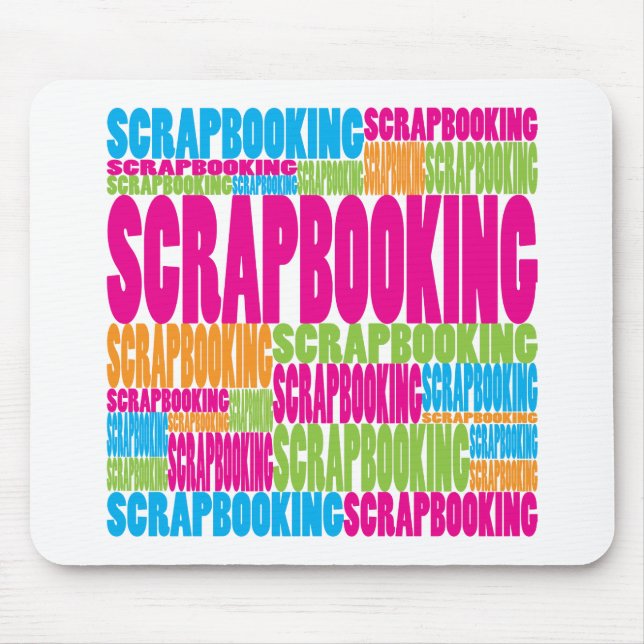 Buntes Scrapbooking Mousepad (Vorne)