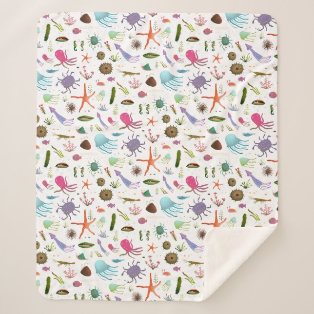 Buntes Seeleben Sherpadecke (Vorderseite)