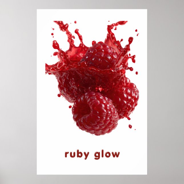 Buntes Sommer Obst Plakat (Vorne)